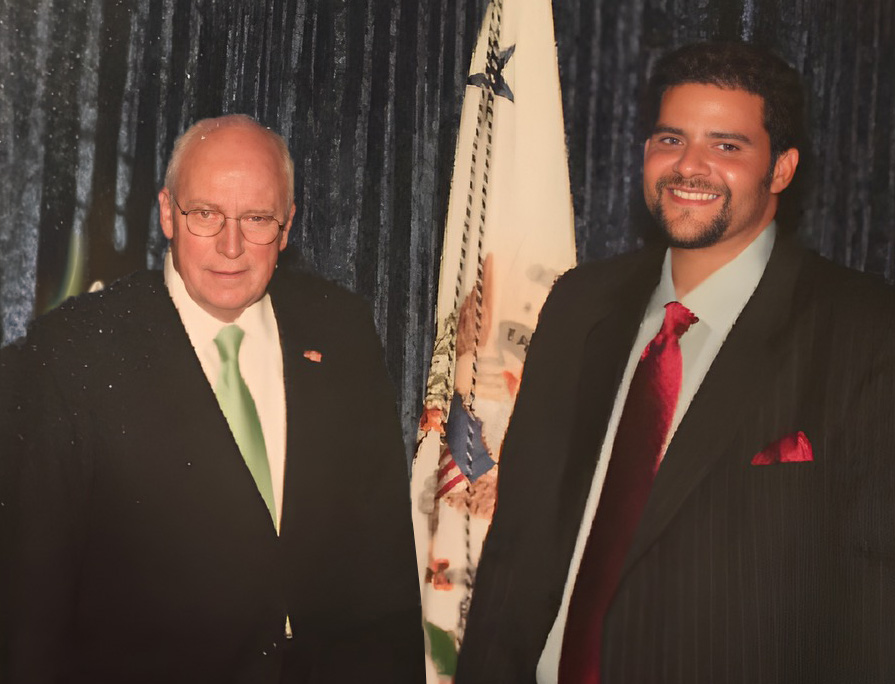 Dylan Jovine with Vice President Dick Cheney