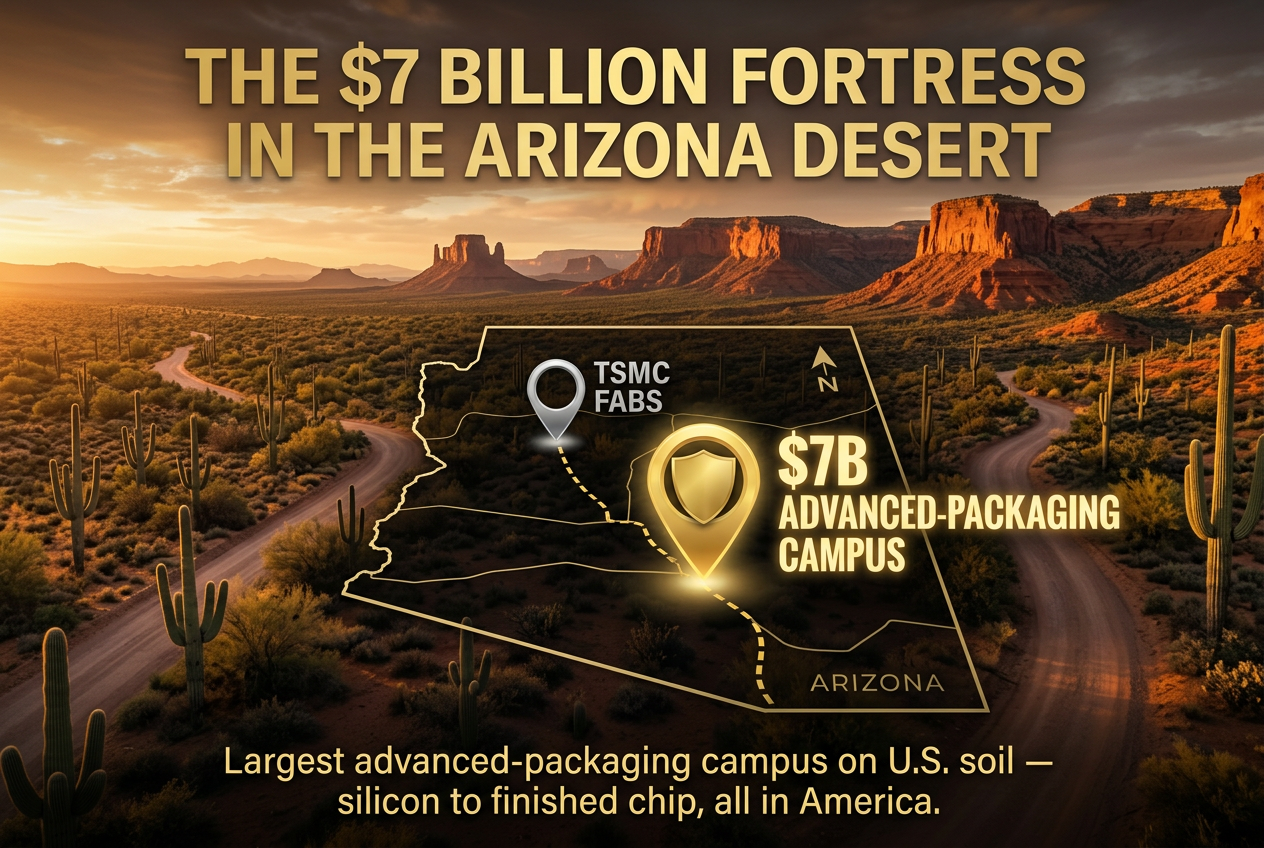 The $7 billion advanced-packaging fortress in the Arizona desert